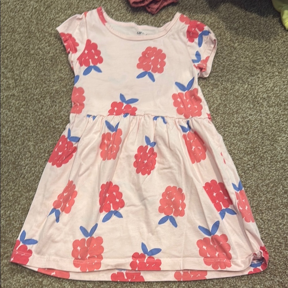Carter's White Puff Sleeve Sundress